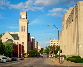 Sioux city Iowa downtown